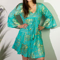 nomad-sari-turquoise-gold-coral-print-dress-l-xl