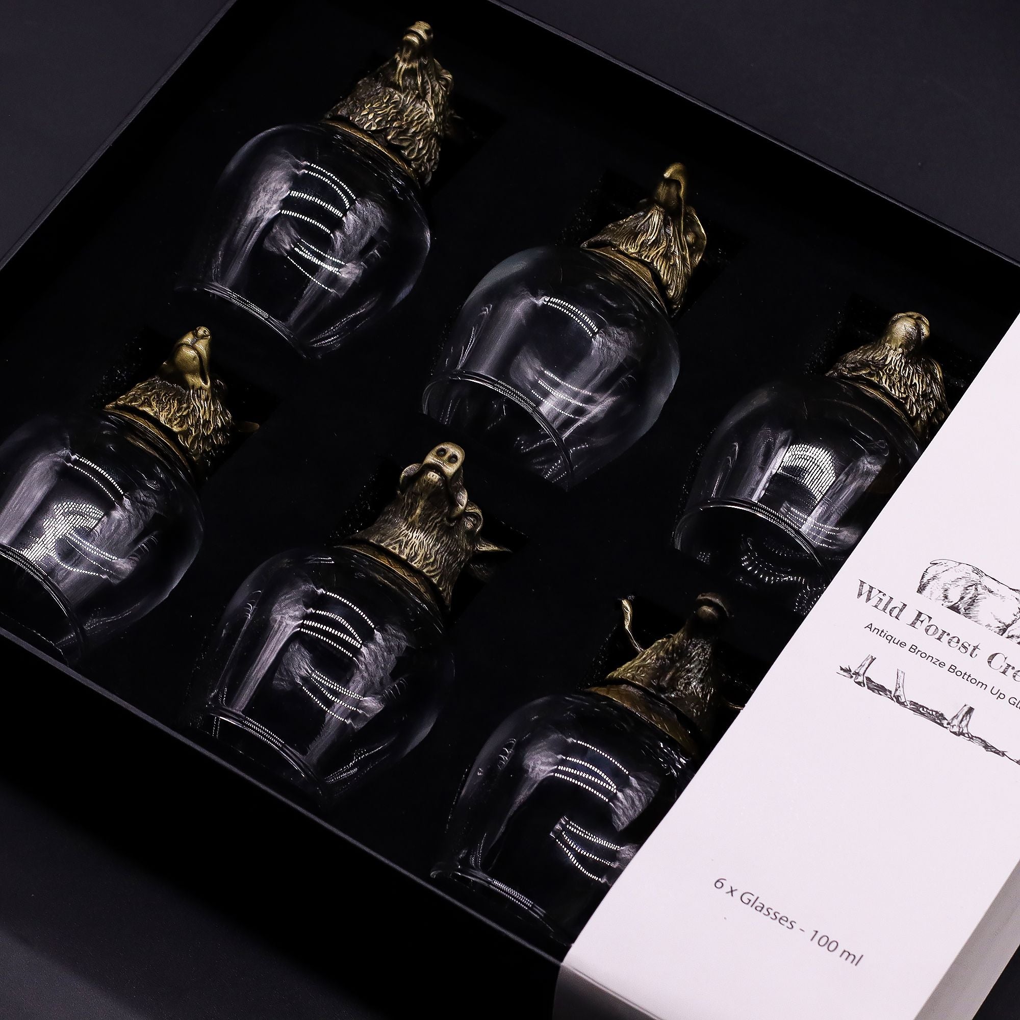 gift-set-of-6-glasses-100ml-wild-forest-creatures-antique-bronze392
