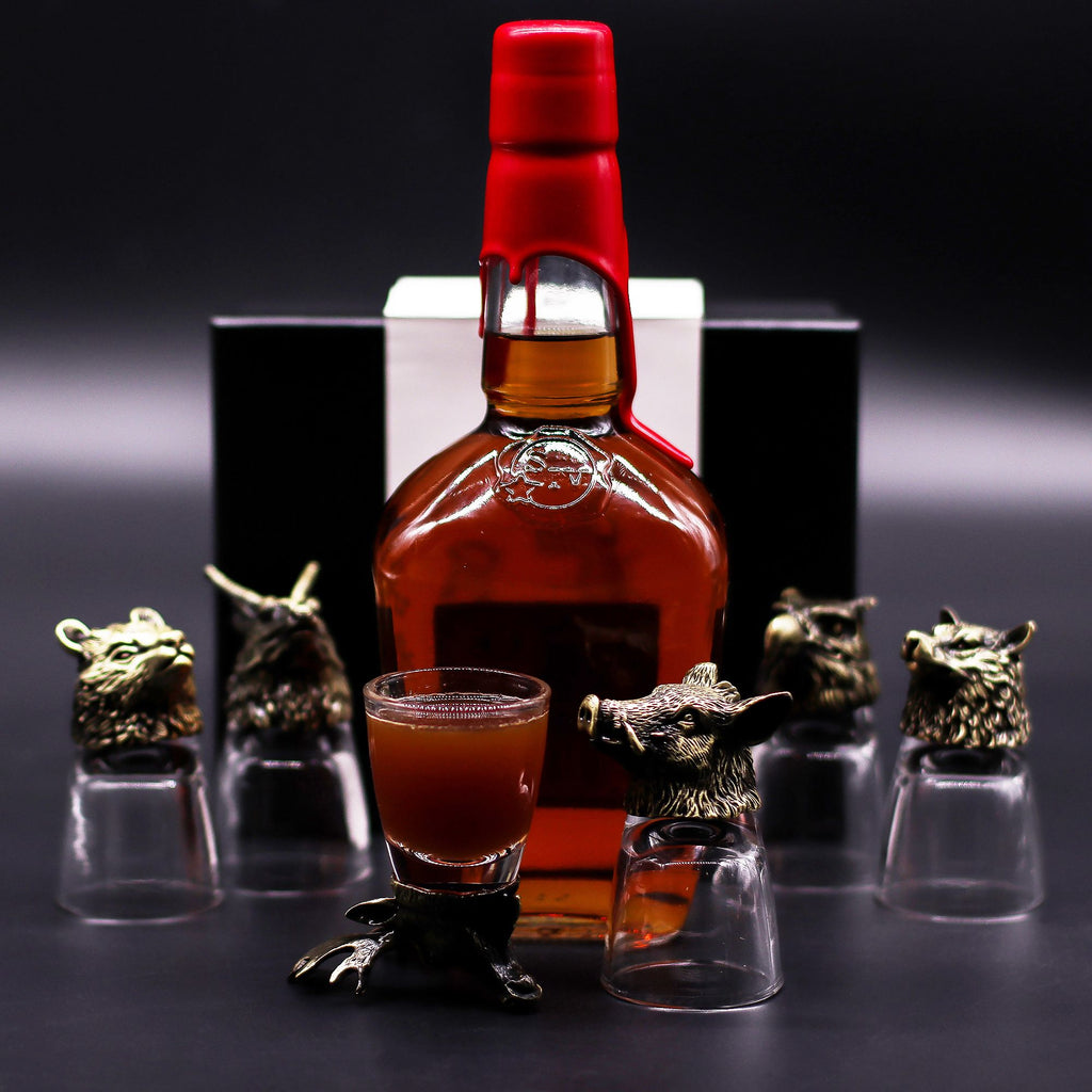 gift-set-of-6-shot-glasses-50ml-wild-forest-creatures-antique-bronze393