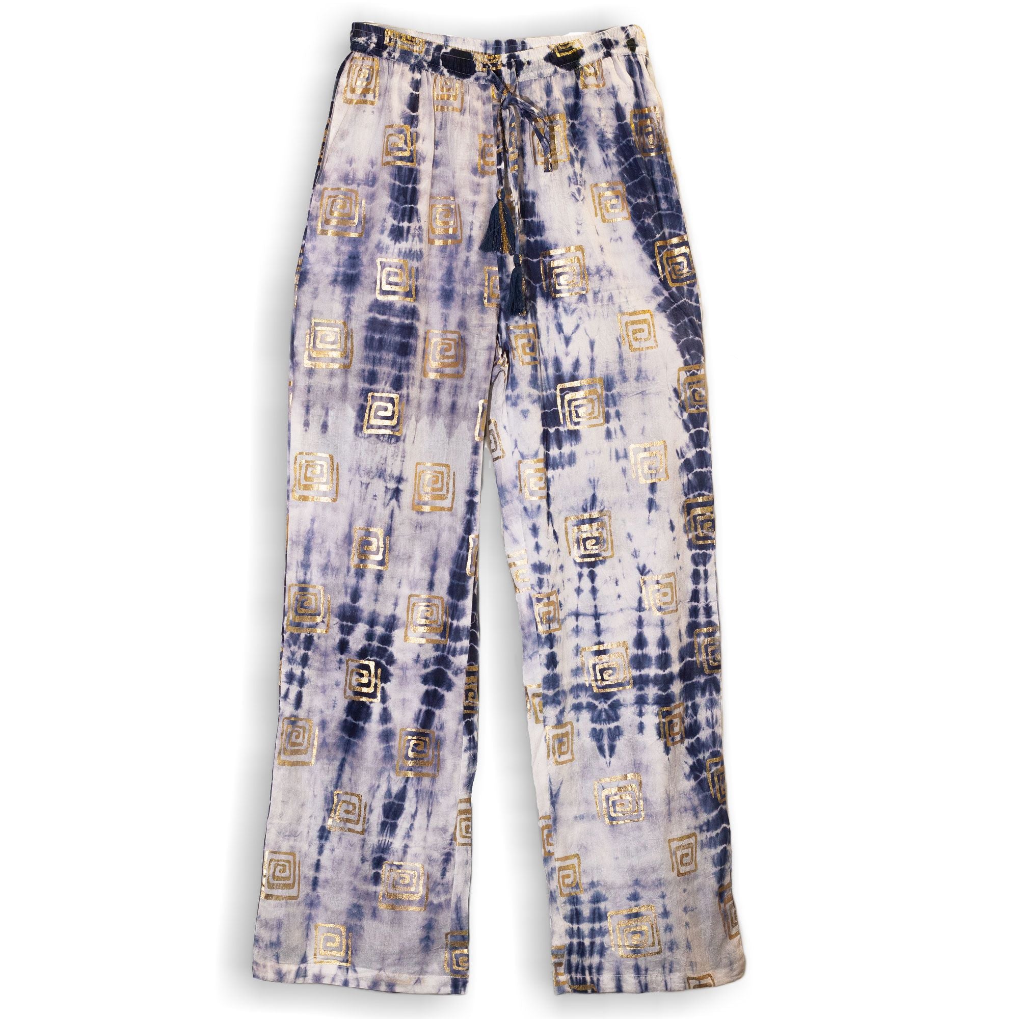 nomad-sari-lounge-pants-lxl-blue-tie-dye-with-gold-greek-motif789