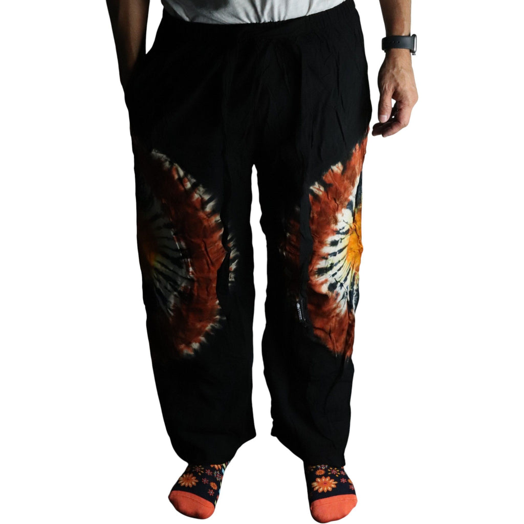 japanese-style-lounge-pants-black-chocolate-orange-l805