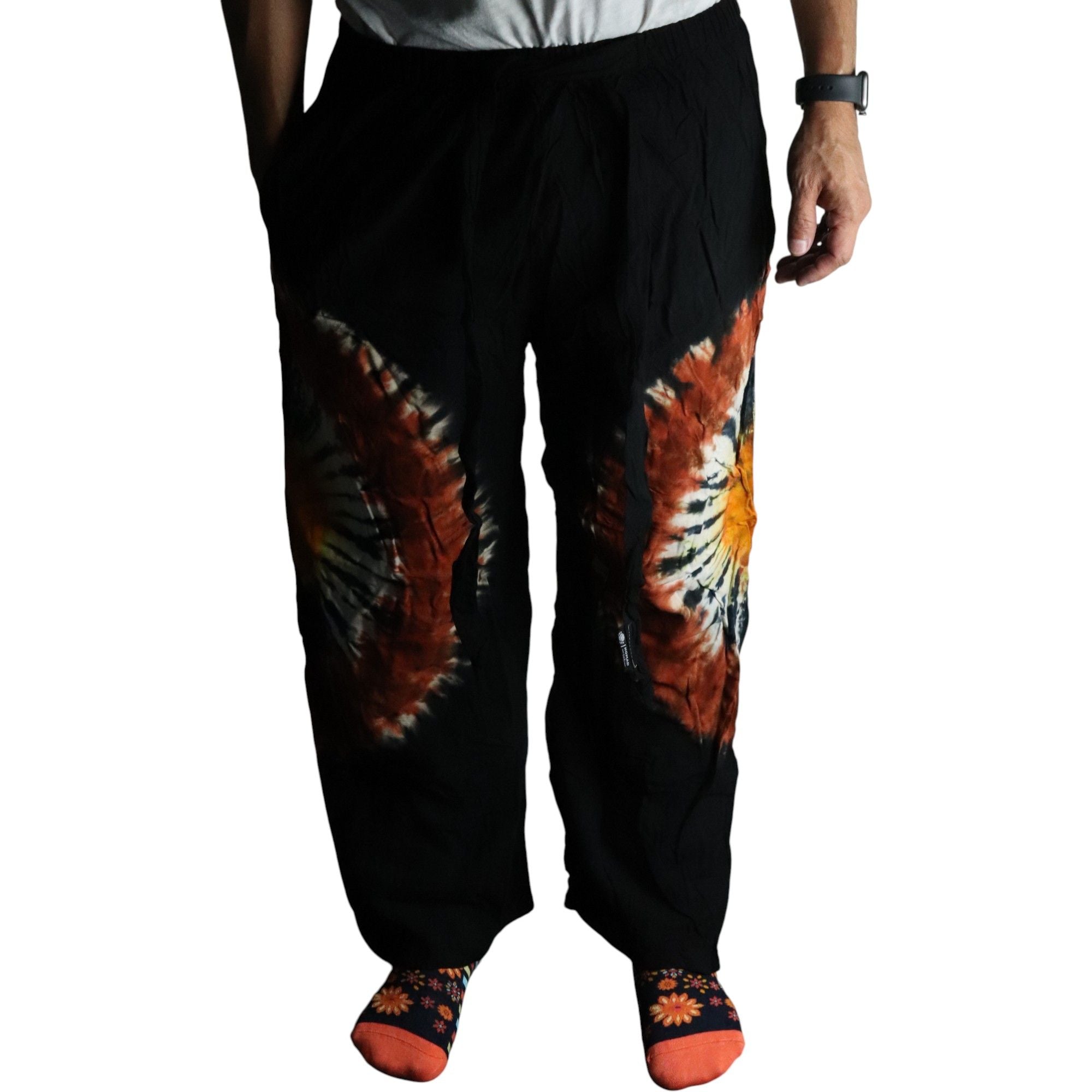japanese-style-lounge-pants-black-chocolate-orange-l805