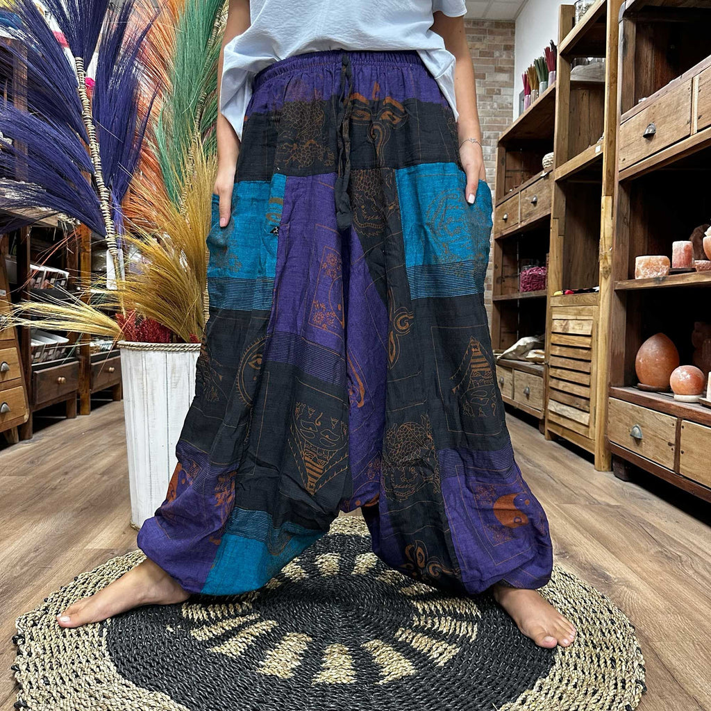 yoga-and-festival-pants-aladdin-himalayan-print-on-purple777