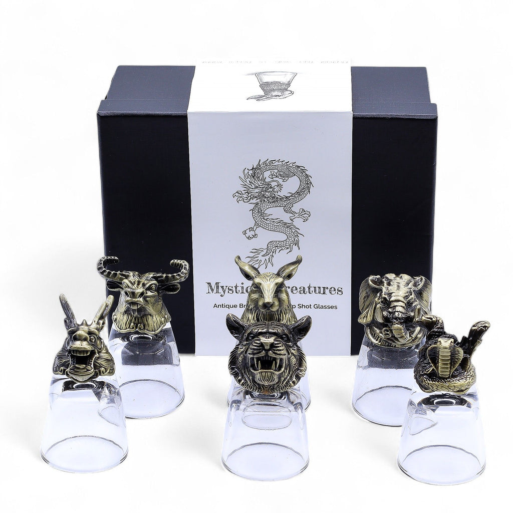 gift-set-of-6-shot-glasses-50ml-mystical-creatures-antique-bronze390