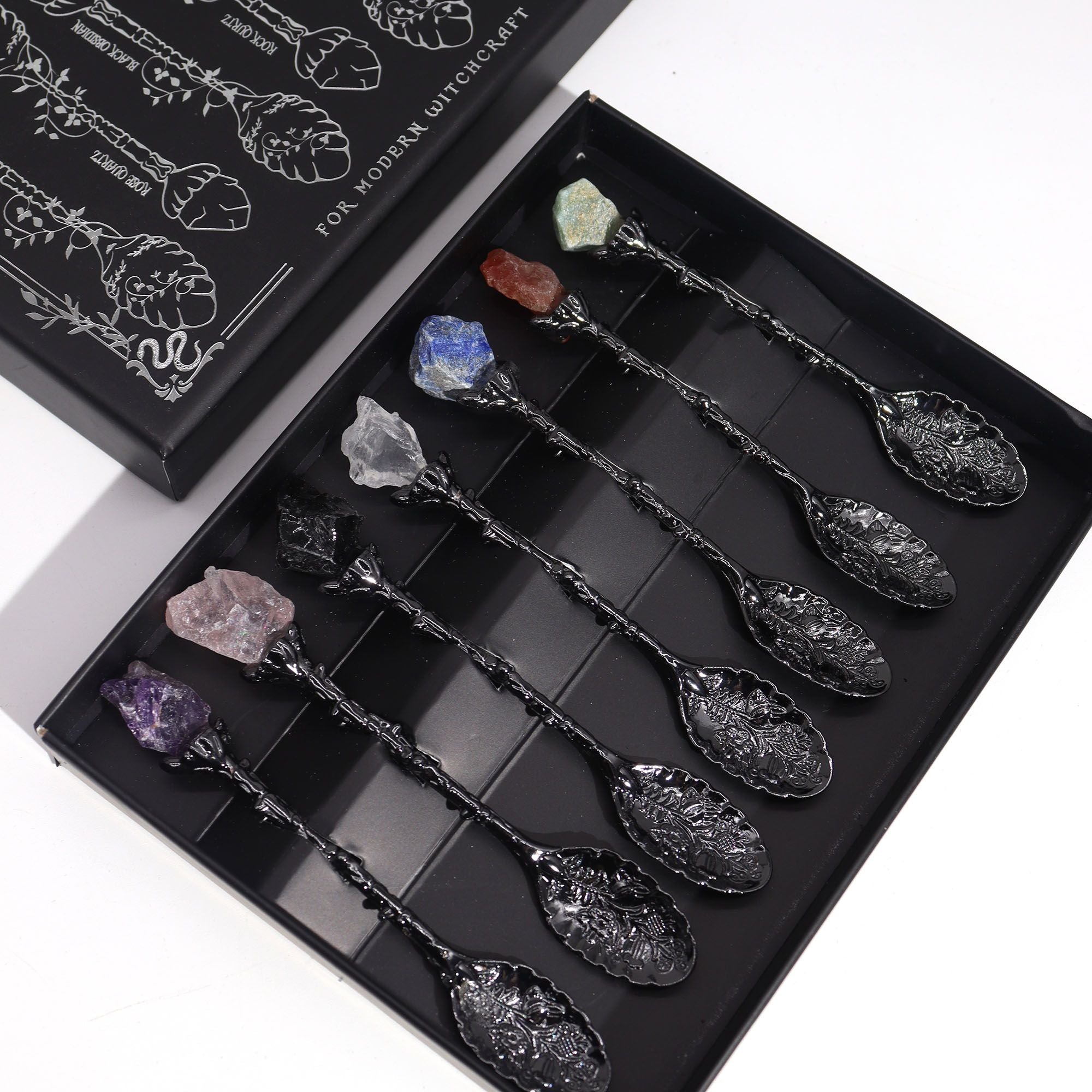 set-of-7-dark-silver-gemstone-crystal-witch-spoons292