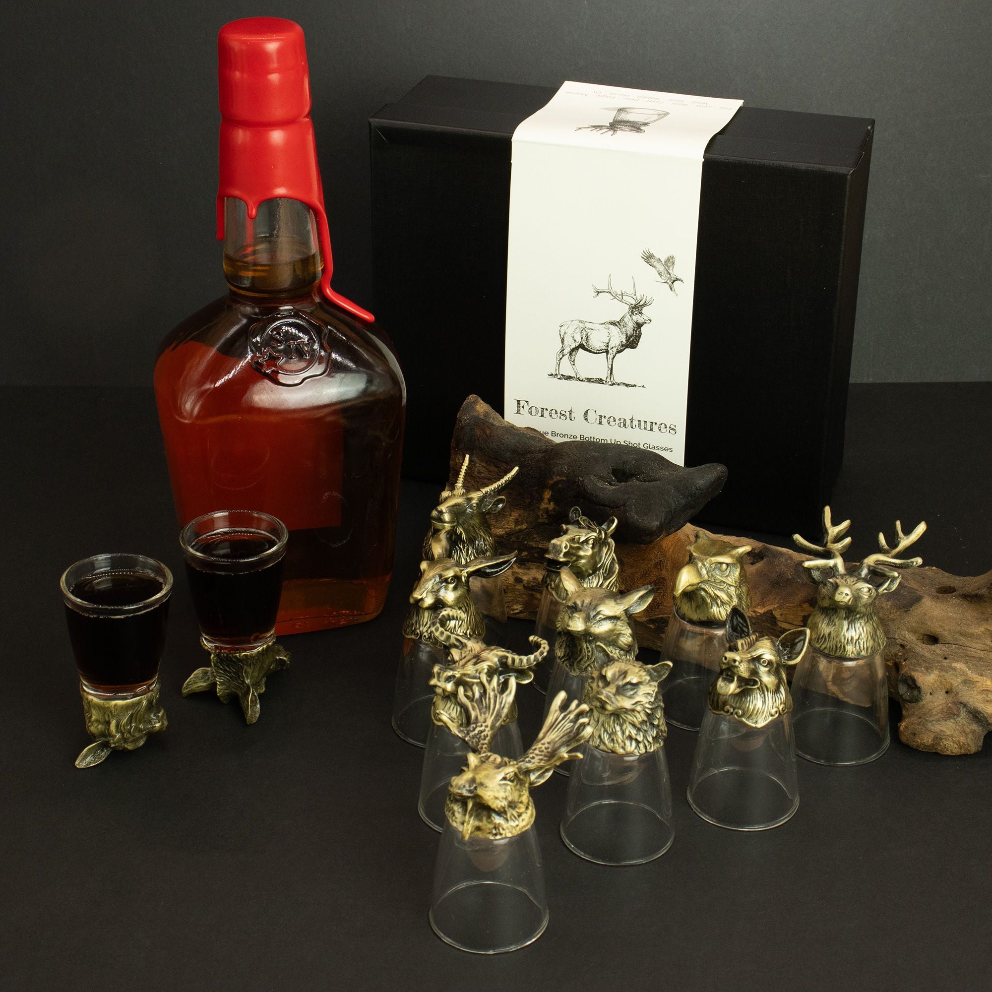 gift-set-of-12-bottom-up-shot-glasses-25ml-forest-mystical-creatures-antique-bronze395