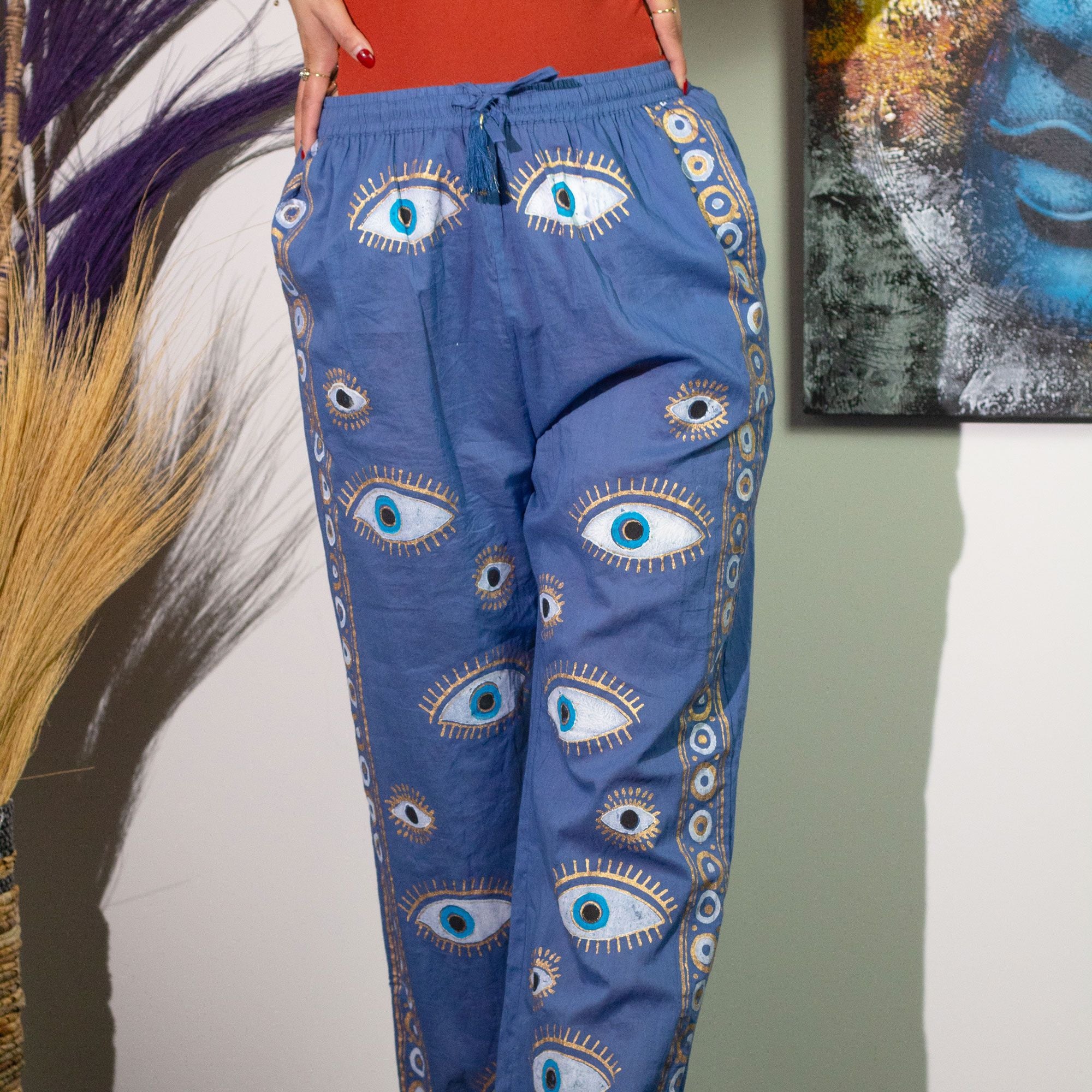 nomad-sari-lounge-pants-ml-rich-blue-with-hand-painted-gold-evil-eye-design791
