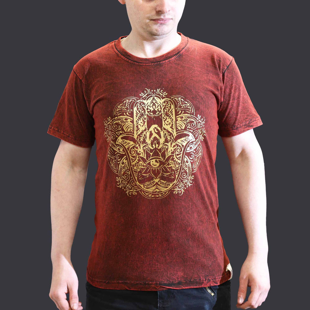 nomad-sari-stonewashed-cotton-t-shirt-hamsa-maroon-small766