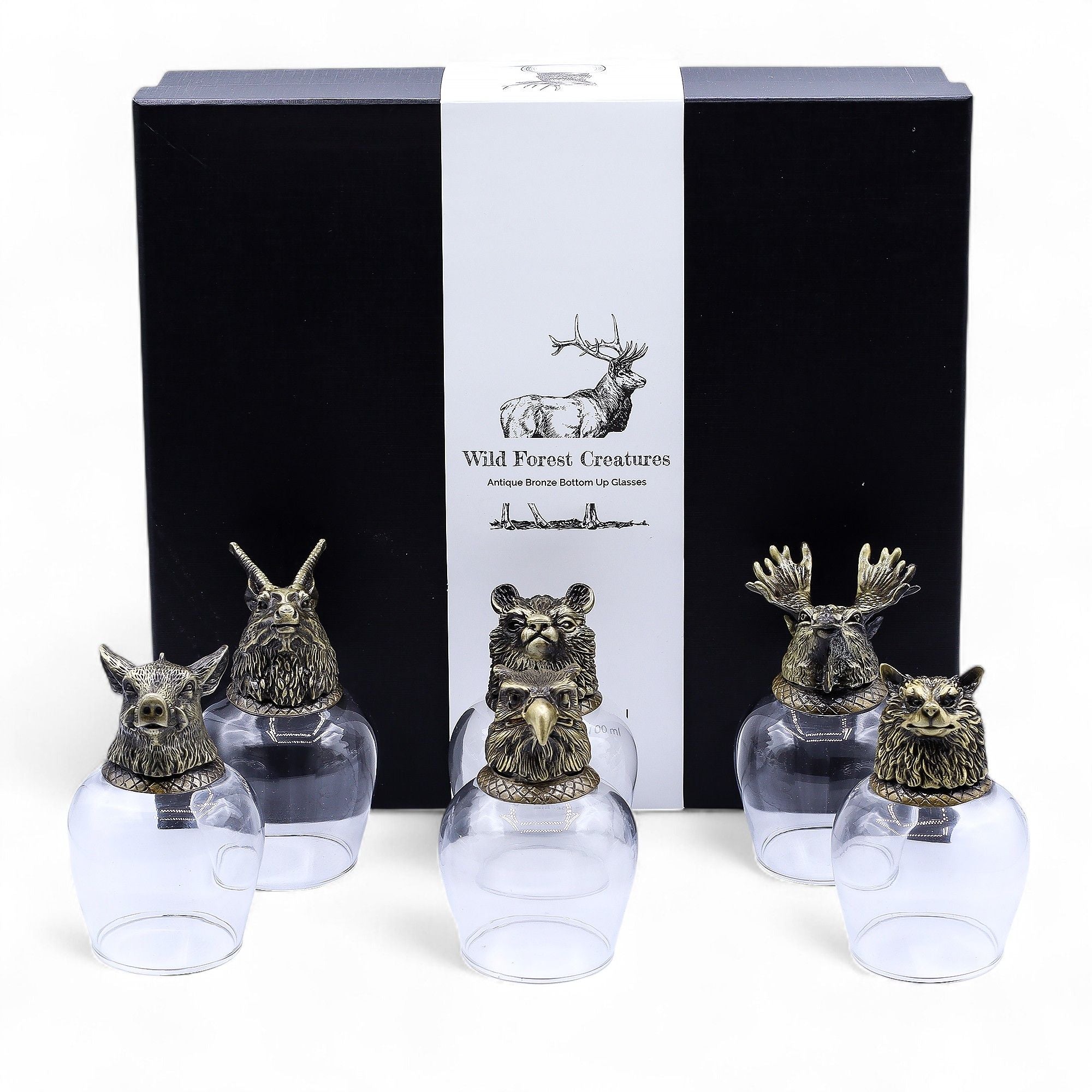 gift-set-of-6-glasses-100ml-wild-forest-creatures-antique-bronze392