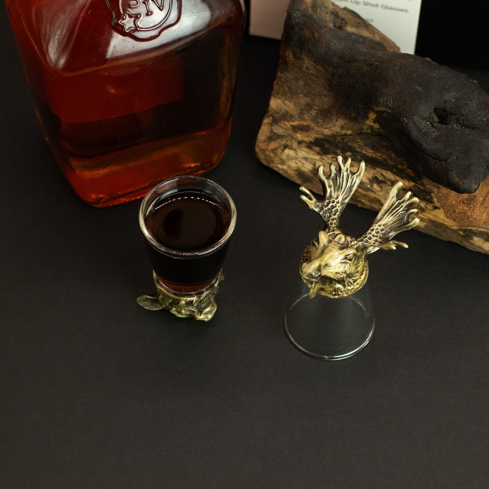 gift-set-of-12-bottom-up-shot-glasses-25ml-forest-mystical-creatures-antique-bronze395
