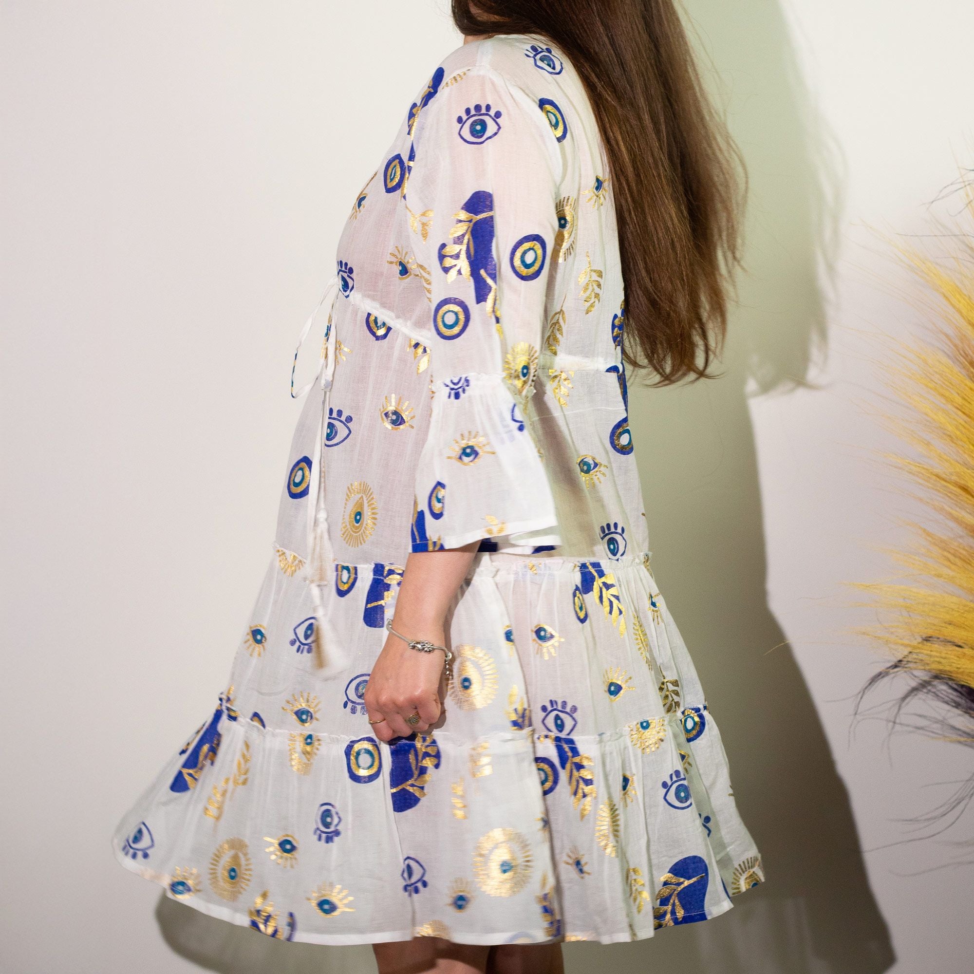 nomad-sari-evil-eye-dress-white-blue-gold-size-ml377