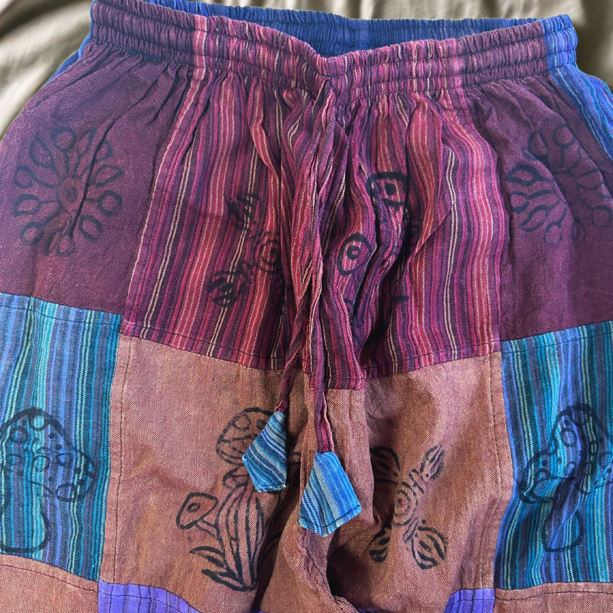 nomad-sari-mushroom-pants-block-print-designs-purple-tones-sm792