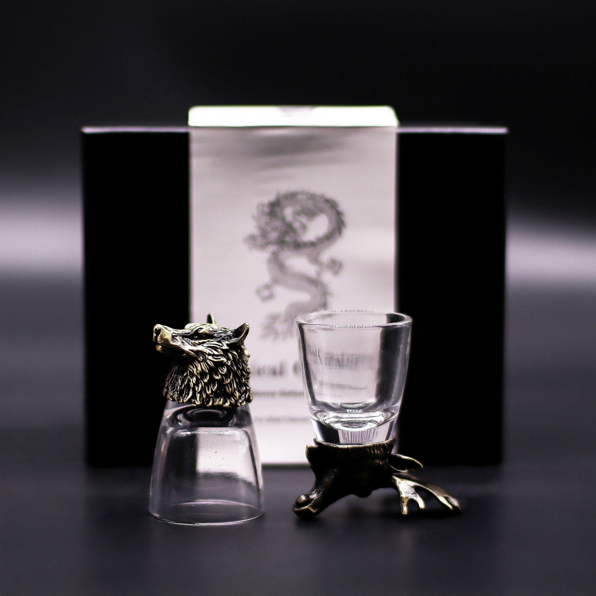 gift-set-of-6-shot-glasses-50ml-wild-forest-creatures-antique-bronze393