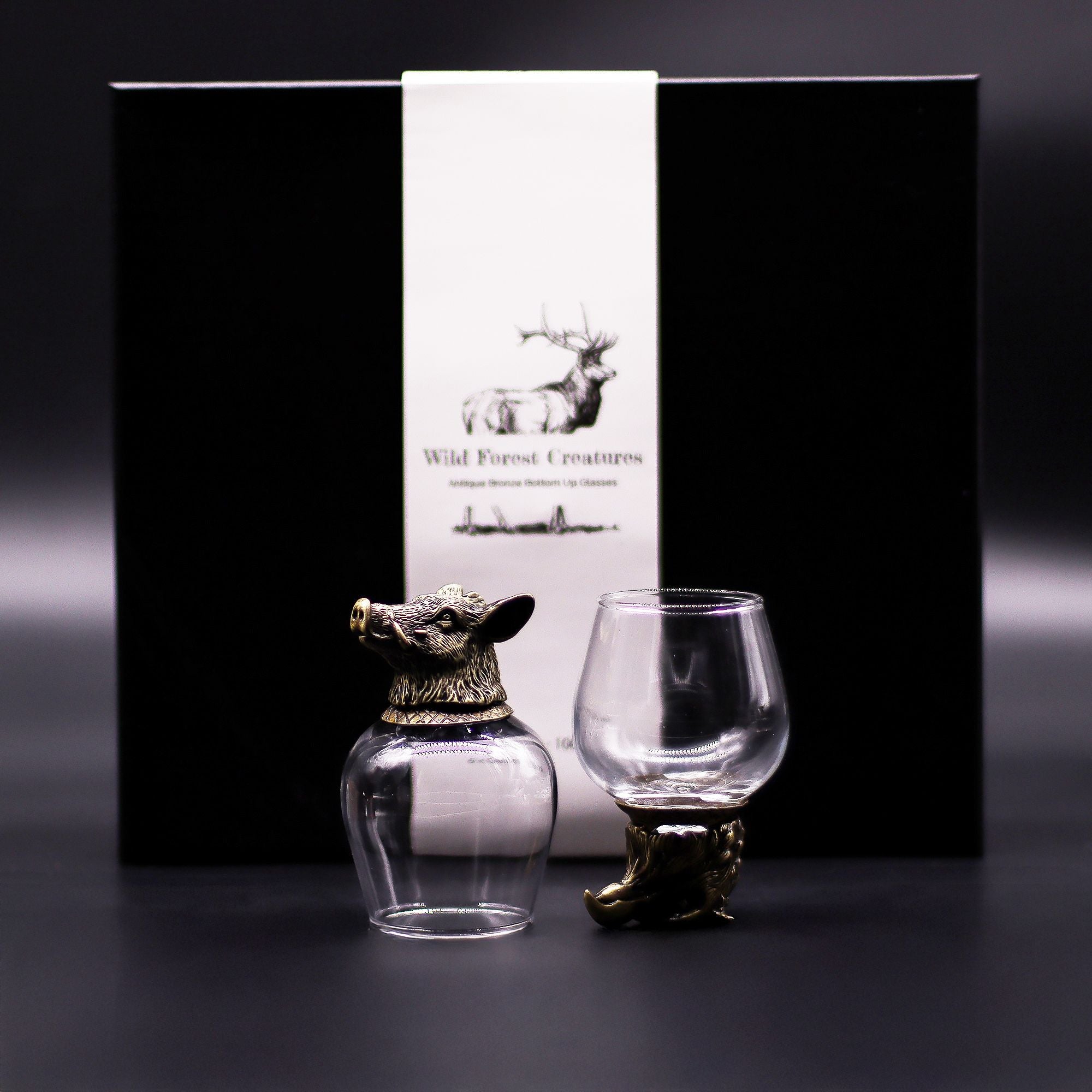 gift-set-of-6-glasses-100ml-wild-forest-creatures-antique-bronze392
