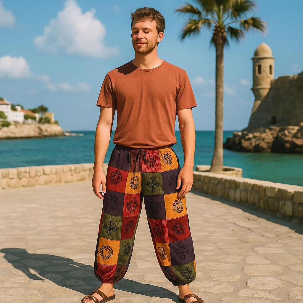 nomad-sari-mushroom-pants-block-print-designs-orange-tones-lxl804