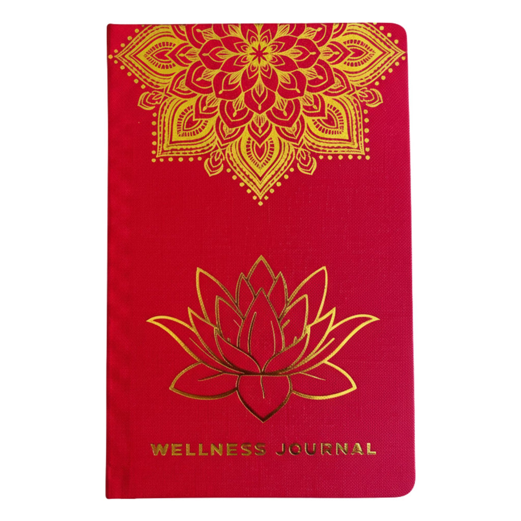 red-wellness-journal-120-pages-golden-mandala-and-lotus667