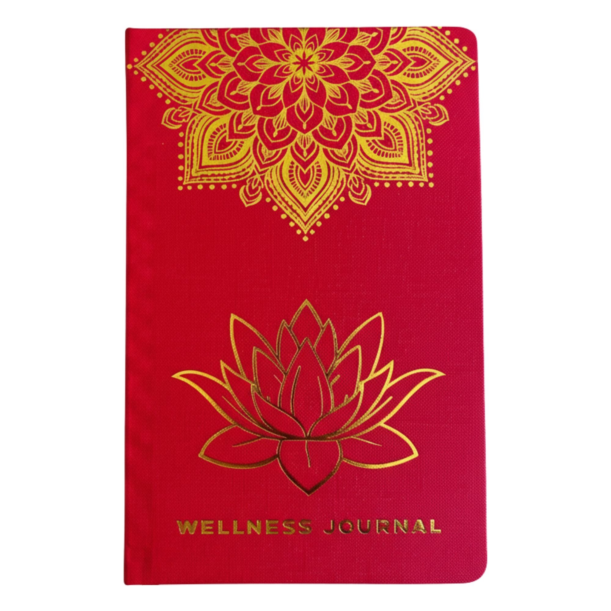 red-wellness-journal-120-pages-golden-mandala-and-lotus667