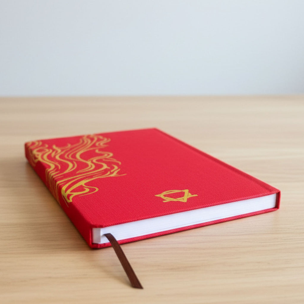 red-wellness-journal-120-pages-golden-mandala-and-lotus667