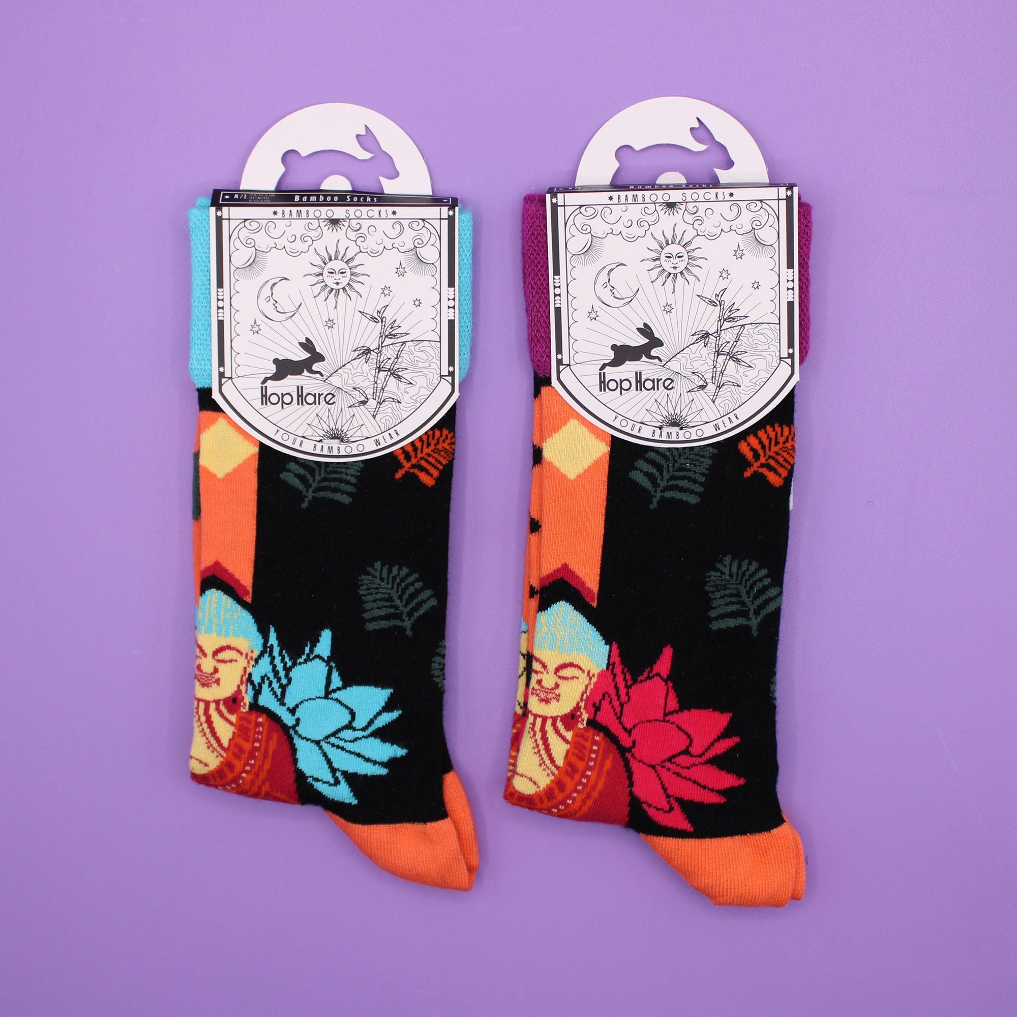 hop-hare-bamboo-socks-sm-blue-buddha-lotus596