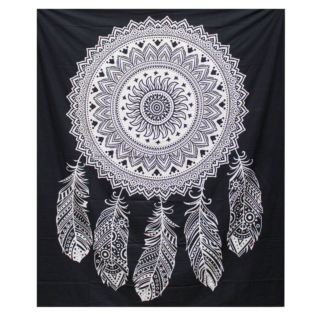 bw-double-cotton-bedspread-wall-hanging-dreamcatcher733