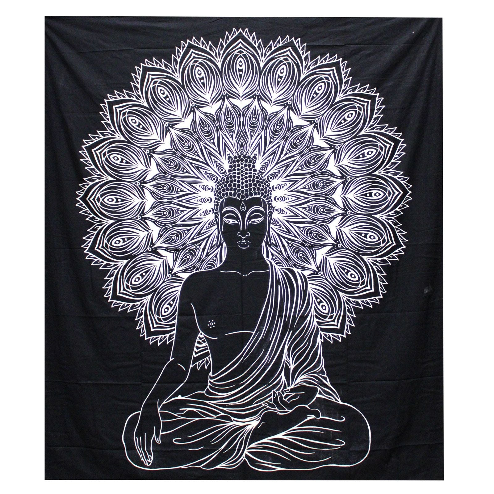 bw-double-cotton-bedspread-wall-hanging-buddha729