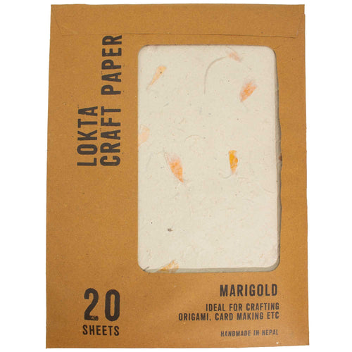 a4-lokta-craft-paper-20-sheet-pack-marigold656