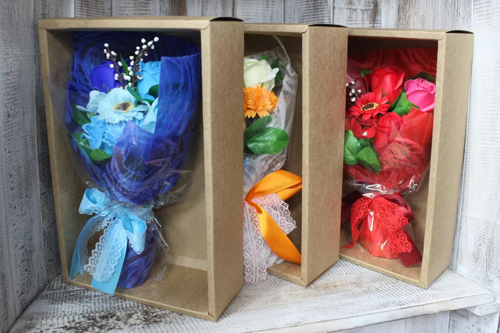 boxed-hand-soap-flower-bouquet-orange